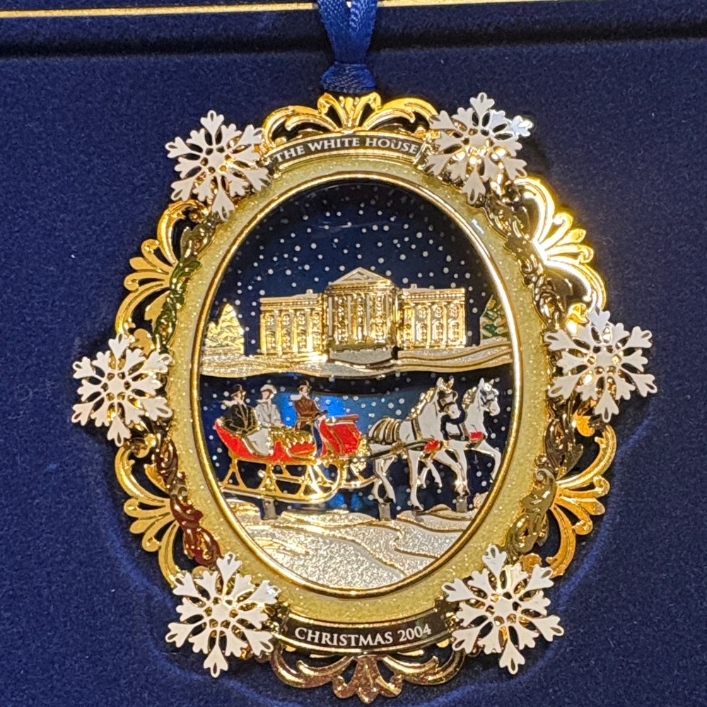Gold and Silver Holiday Ornament